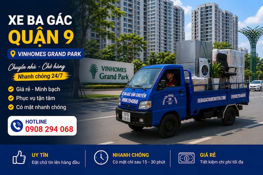 Xe ba gác quận 9